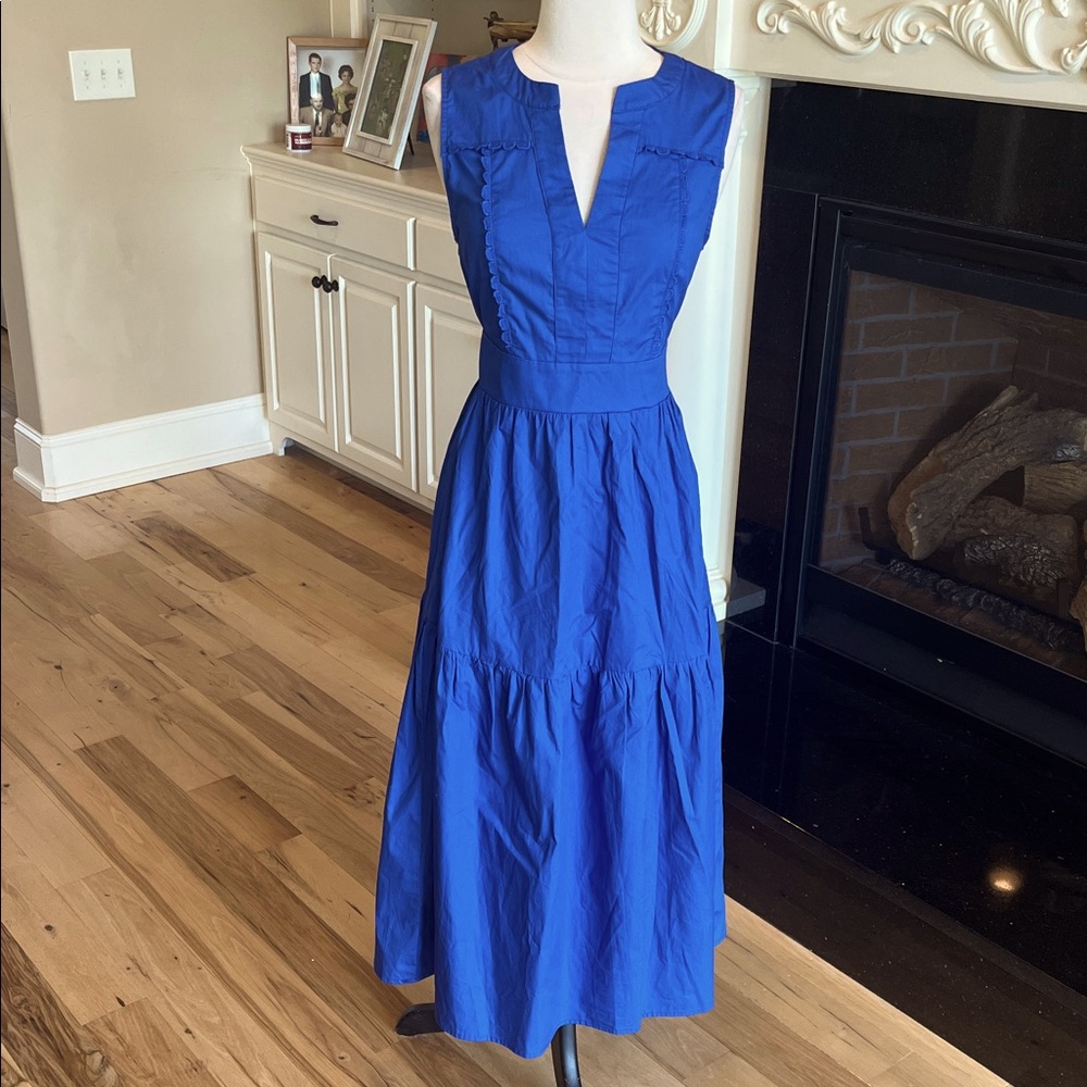 Flying Tomato Mystic Mirage Woven Midi Dress Blue New - Picture 1 of 13